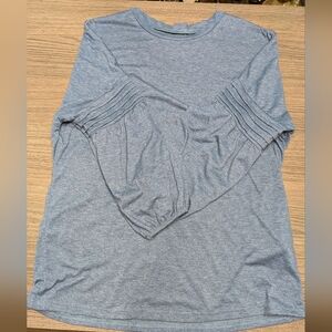 SHEIN Heather Blue Long Sleeve Top